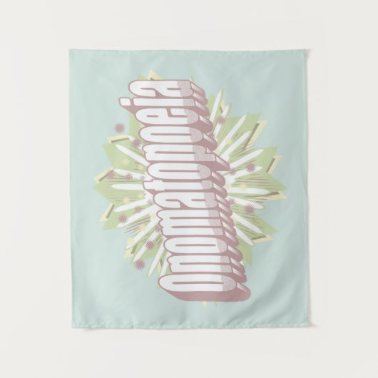 Tenture Onomatopoeia Explosion Anglais (Devant)