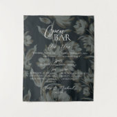 Tenture Open Bar and Signature Drink Brown Floral Wedding  (Devant)