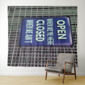 Tenture Open Sign Funny, Closed Sign Funny (En situation (horizontale))