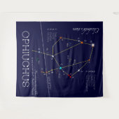 Tenture Ophiuchus de constellation zodiaque (Devant (Horizontal))