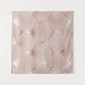 Tenture Or Art Nouveau : Feuille transparente (Devant (Horizontal))