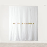 Or & Blanc Minimaliste Simple Moderne