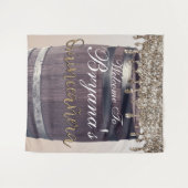 Tenture Or Champagne Pailleté Dégoulinant Quinceañera Rust (Devant (Horizontal))