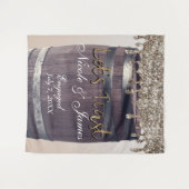 Tenture Or Champagne Paillettes Goutte Fût Grange Mariage (Devant (Horizontal))