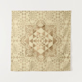 Tenture Or de pastel de Sri Yantra/Sri Chakra (Devant (Horizontal))