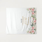 Tenture Or floral brun tendance scintille 16e anniversaire (Devant (Horizontal))