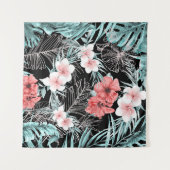 Tenture Or rose tropical élégant botanique île Luau (Devant (Horizontal))