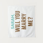 Tenture Or Will You Marry Me? Fond Marriage Proposition (Devant)