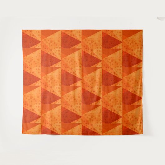 Tenture Orange Abstrait Automne Autumnal Motif de papier p (Devant (Horizontal))