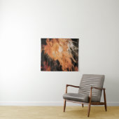 Tenture Orange and white smoke (En situation (horizontale))