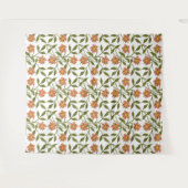 TENTURE ORANGE FLEURS (Devant (Horizontal))