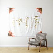 Tenture Orange Oleander Mariage de fleurs Accueil (En situation (horizontale))