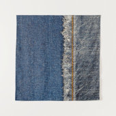 Tenture Orange Stitch, Double Denim Patch. (Devant (Horizontal))