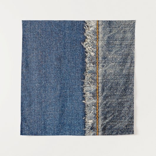 Tenture Orange Stitch, Double Denim Patch. (Devant (Horizontal))