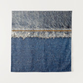 Tenture Orange Stitch, Double Denim Patch. (Devant)