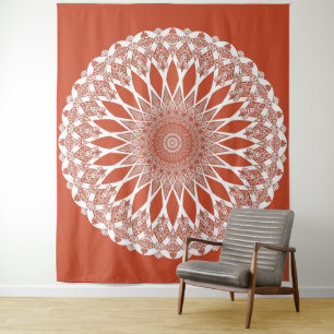 Tenture Orange Terracotta Tristy Mandala