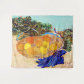 Tenture Oranges et citrons avec gants bleus, Van Gogh (Devant (Horizontal))