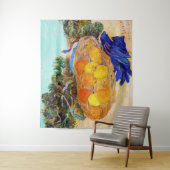 Tenture Oranges et citrons avec gants bleus, Van Gogh (En situation)