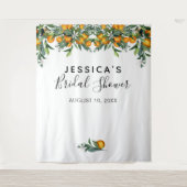 Tenture Oranges Fête de l'mariée en toile de fond Cabine p (Devant)