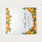 Tenture Oranges Modernes  Fête de Fiançailles sur le Thème (Devant (Horizontal))