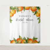 Tenture Oranges Modernes Fête de Mariage sur le thème Cit (Devant)