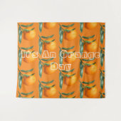 Tenture Oranges pour une journée orange (Devant (Horizontal))