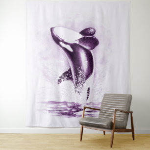 Tenture Orca Whale brèche Ultra Violet