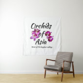 Tenture Orchidées d'Asie (En situation)