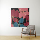 Tenture Orchidées d'or, art floral élégant. (En situation)