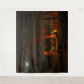 Tenture Oregon Trail Conestoga Wagon Moonlight Camp Fire (Devant)