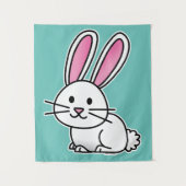 Tenture Oreilles de queue pelucheuse blanche chanceuse de (Devant)