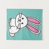 Tenture Oreilles de queue pelucheuse blanche chanceuse de (Devant (Horizontal))