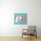 Tenture Oreilles de queue pelucheuse blanche chanceuse de (En situation (horizontale))