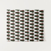 Tenture orgueil noir poing vert rouge pan drapeau africain (Devant (Horizontal))