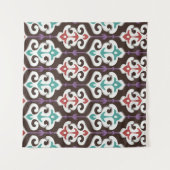 Tenture Oriental fabric ornament seamless pattern (Devant (Horizontal))
