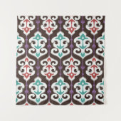 Tenture Oriental fabric ornament seamless pattern (Devant)