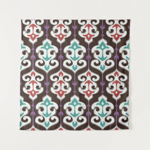 Tenture Oriental fabric ornament seamless pattern
