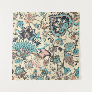Tenture Oriental Paisley : Elégance Textile Stylisée.