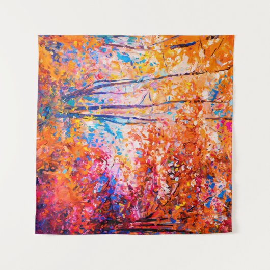 Tenture Original oil painting showing beautiful autumn lan (Devant (Horizontal))