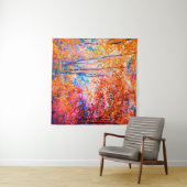 Tenture Original oil painting showing beautiful autumn lan (En situation (horizontale))