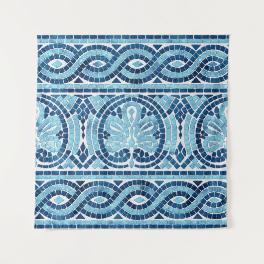 Tenture Ornement de mosaïque grecque (Devant)