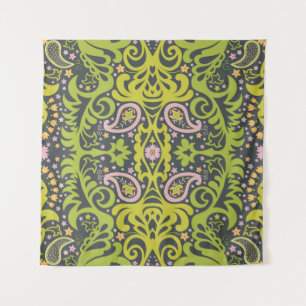 Tenture ornement de paisley orientale; flacon décoratif sa