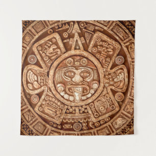 Tenture Ornement païen d'une tribu Maya texture