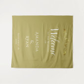 Tenture Ornement simple et élégant Mariage de bienvenue (Devant (Horizontal))