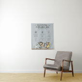 Tenture Où sont les monstres - 1er anniversaire (En situation)