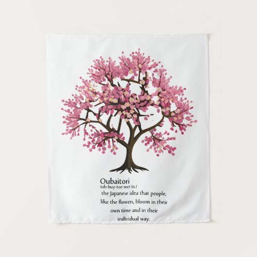 Tenture "Oubaitori" signifie Couleur personnalisée (Devant)