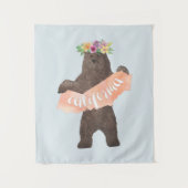 Tenture Ours Boho de Californie (Devant)