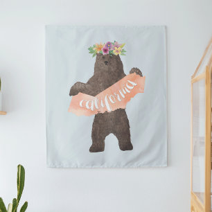 Tenture Ours Boho de Californie