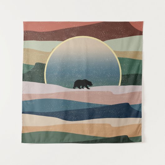 TENTURE OURS DANS LE COUCHER DE SOLEIL DÉSERT (Devant)