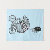 Tenture Ours de bicyclette de ballon (Devant (Horizontal))